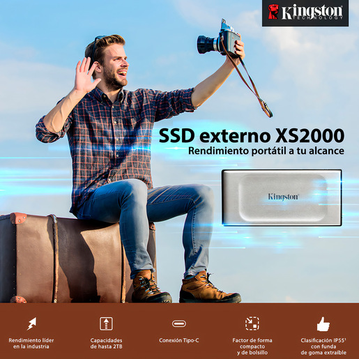 DISCO DURO KINGSTON SSD 2 TB SXS2000/2000G