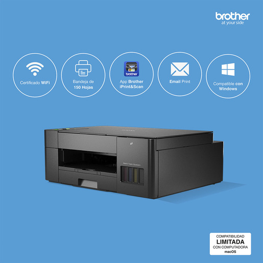 IMPRESORA MULTIFUNCIONAL BROTHER DCPT420W TANQUE DE TINTA (IMPRIME, COPIA Y ESCANEA)