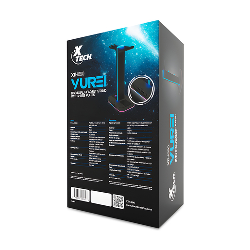 SOPORTE XTECH PARA AUDIFONOS XTH-690