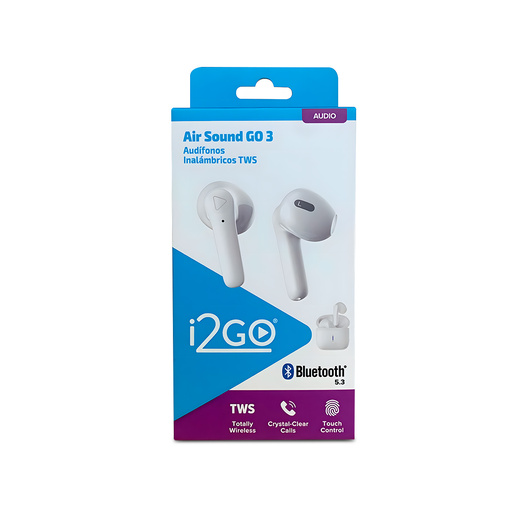 AUDIFONOS TWS AIR SOUND GO 3, I2GO, PROEAR012