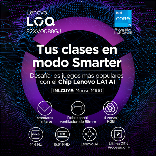 LAPTOP LENOVO GAMING LOQ (I5,16GB,512GB)
