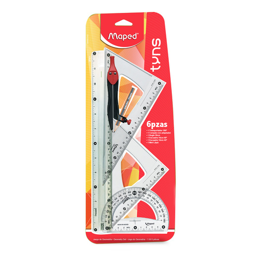 Set escolar marca Maped con utiles complementarios listos para usar. Ahorra tiempo y dinero con productos coordinados para escuela, oficina o regalo.