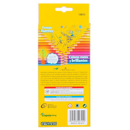 LAPICES DE COLOR CRAYOLA TRIANGULARES 12U