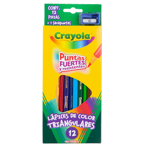 LAPICES DE COLOR CRAYOLA TRIANGULARES 12U